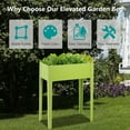 thumbnail image 5 of Costway 24'' x12'' Outdoor Elevated Garden Plant Stand Raised Tall Flower Bed Box, 5 of 9