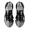 thumbnail image 5 of Modern Art Purple Gray Black Geometric Walking Shoes for Men Woman Lightweight Tennis Fashion Elastic Sports Shoes Cushion Basketball Shoes, 5 of 7