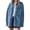Blue, variant on Womens Oversized Jean Jacket Casual Button Up Denim Overshirt Trendy Long Sleeve Denim Jacket Coat