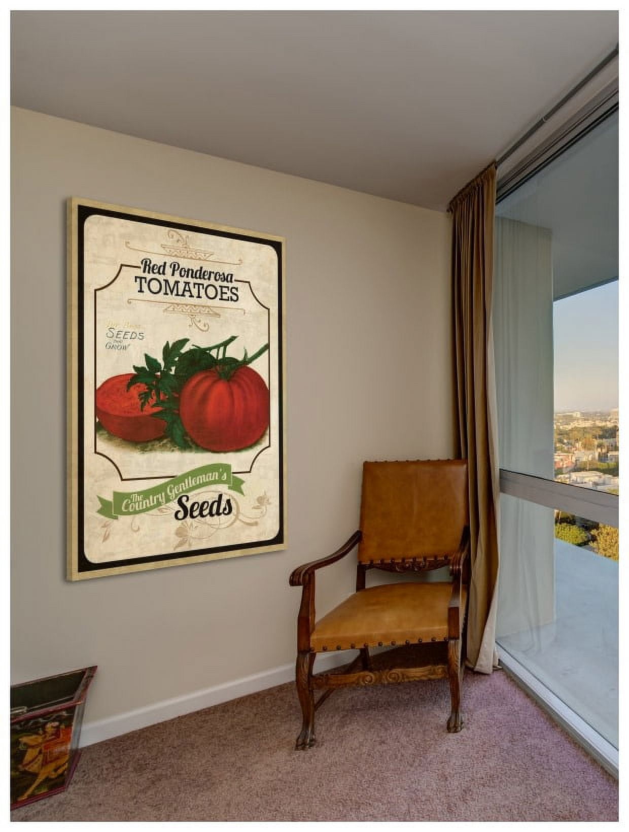 Marmont Hill "Seed Packet Tomato" Painting Print on Canvas