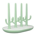 thumbnail image 3 of Baby Bottle Drying Rack Detachable Space Saving Easy Drainage Slip Resistant Surface Vertical Bottle Dryer Stand Green, 3 of 5