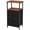 Brown & Black-set of 1, variant on Ktaxon Nightstand with 3 Drawers End Table Bedside Table Furniture for Bedroom, Living Room, Black