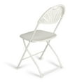 thumbnail image 4 of TitanPRO™ Fanback Plastic Folding Chair - White - 10 Pack, 4 of 4
