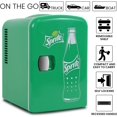 thumbnail image 4 of Koolatron Sprite Mini Fridge 4L Portable Thermoelectric Cooler with Iconic Sprite Logo Dual Power 110V AC/12V DC for Home Office Car Dorm Compact Green Refrigerator for Drinks Made In Canada, 4 of 6