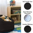 thumbnail image 4 of SoftScape Classic 26" Junior Bean Bag Chair, Furniture for Kids, Perfect for Reading, Playing Video Games or Relaxing, Alternative Seating for Classrooms, Daycares, Libraries or Home - Black, 4 of 5