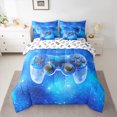 thumbnail image 2 of Homewish Dreamy Blue 7 Pieces Bedding Comforter Set,Game Console Full Bedding Set,Gamer Gaming Fitted Sheet Flat Sheet For Boys,Breathable Bedroom Decorative Reversible, 2 of 8