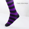 thumbnail image 2 of 2 pares de calcetines largos de rayas negras sobre la rodilla hasta el muslo para disfraces de Halloween Cosplay oso de fresa  Electrónica, 2 of 4
