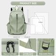 thumbnail image 4 of Simple Black Laptop Backpack For Women 15.6 Inch,Waterproof College Backpack For Men,Lightweight Casual Daypack Small Travel Backpack,Carry On Bag for Office/Teacher/Work, 4 of 6