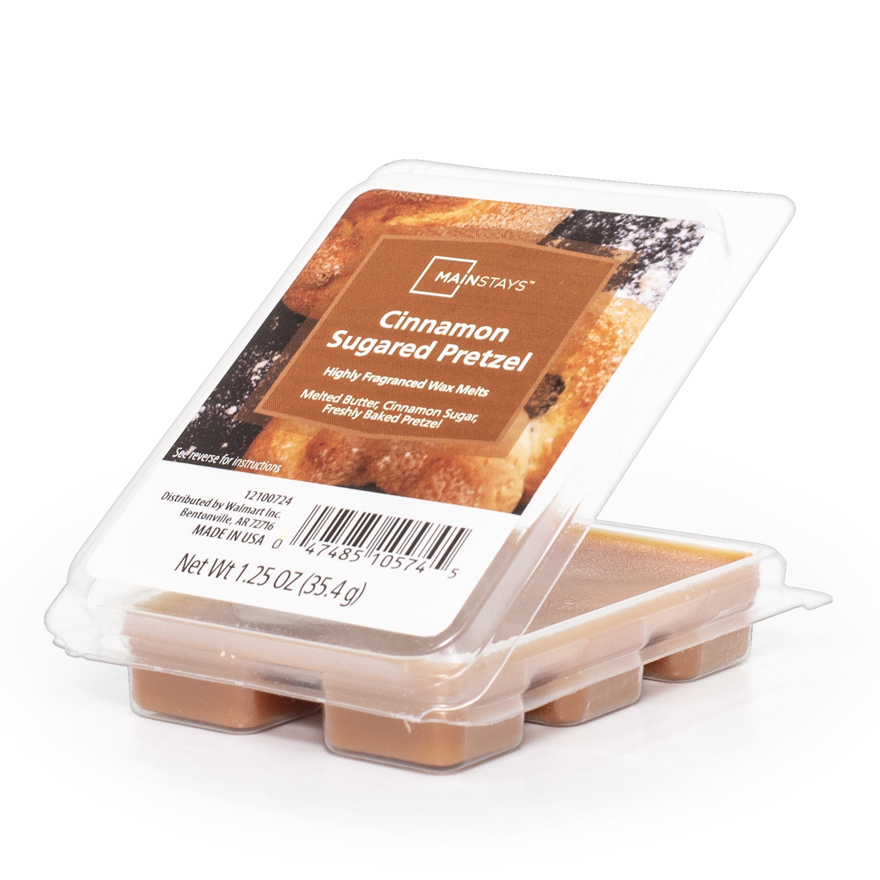(3 pack) Mainstays Cinnamon Sugared Pretzel Scented Wax Melt, 1.25 oz