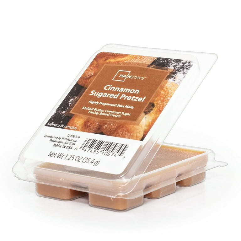 Mainstays Cinnamon Sugared Pretzel Wax Melts 1.25 oz with Bakery