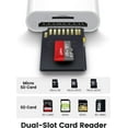 thumbnail image 2 of SD Card Reader for iPhone iPad, Dual Connector Memory SD Card Adapter, Support SD/MicroSD Cards, High-Speed Trail Camera Viewer, Plug and Play, 2 of 8