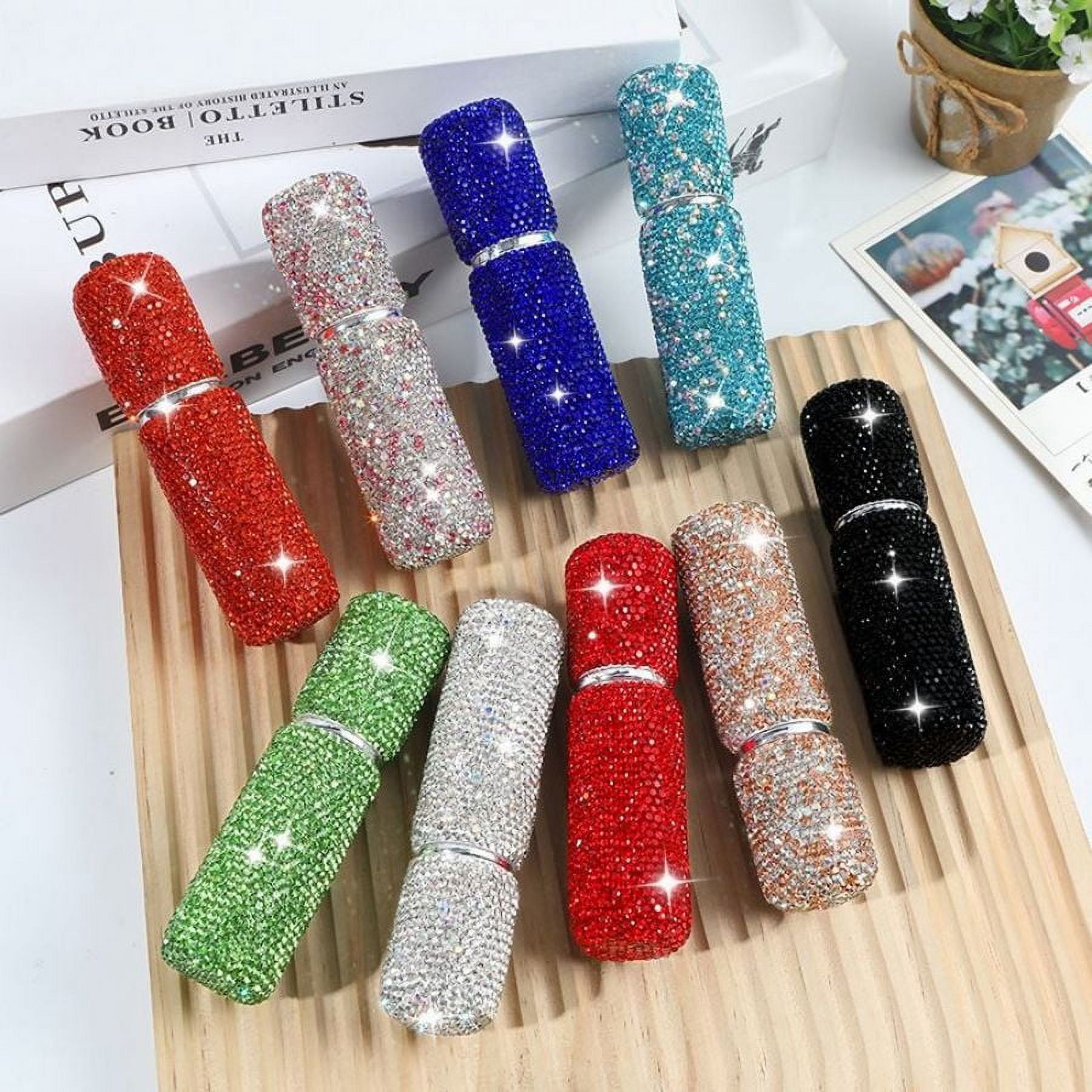 10ml Diamond Perfume Spray Bottle – Blue, Luxurious, Travel-Friendly, Leakproof & Refillable Mini Atomizer