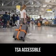thumbnail image 6 of GORILLA GRIP 2 Pack Adjustable Luggage Straps for Suitcases, Travel Belt Connector, Orange, 6 of 10