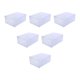 thumbnail image 1 of 6x Zapatos apilables transparentes Contenedor Estuche organizador Zapatos Soporte Zapateros Caja de almacenamiento de zapatos ensamblada para entrada Macarena Estuche para cajones de zapatos, 1 of 8
