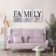 thumbnail image 5 of Family With Lavender Floral Wall Decor, Quotes Thanksful Wall Art for Living Room Set of 3 Purple Flower Canvas Prints, Framed Wood HD Modern Background Home Decor (D,12x16inchx3pcs), 5 of 6
