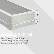 Continental Sleep, 4 Split wood Box Spring/Foundation for Mattress, Queen