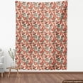 thumbnail image 3 of Ambesonne Vintage Rose Fabric by the Yard Upholstery, Engraved Sketch Art, 1 Yard, Coral Brown, 3 of 4