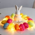 thumbnail image 7 of Cadancy Easter Egg String Lights, Battery Operated Colorful Plastic Hollow Out Eggs Mood Light for Indoor Outdoor Holiday Party, Garden, Tree, Table, Wall Hanging Decorations, 7 of 7