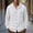 White, variant on Men's Full-Button Single Pocket Hooded Linen Jacket, Corded Adjustable Hood, Soft Washed Linen Texture for Weekend Brunches White S