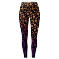 thumbnail image 6 of Womens Halloween Leggings Elastic High Waist Funny Print Slim Fit Lifting Tights Pants Workout Yoga Pants, 6 of 6