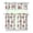 White-74, variant on Kitchen Curtains and Valance Set 36 Inch Tier Pioneer Colorful Floral 3 Pieces Set Dining Room Small Curtain Drapes Cafe Curtains Valance for Home Decor Rod Pocket