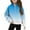 .Blue, variant on SEAOPEN Girls Half Zip Sweatshirt Fleece Hooded Pullover for Teen Long Sleeve Tops Fall Winter Clothes Thumb Hole Orange,11 Years