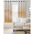 thumbnail image 2 of Orange Ombre Mountain Blackout Curtains, Light Blocking Print Window Curtains, Nature Abstract Art Marble Gradient Thermal Insulated Window Drapes for Living Room 2 Panels, 55"W x 39"L, 2 of 9