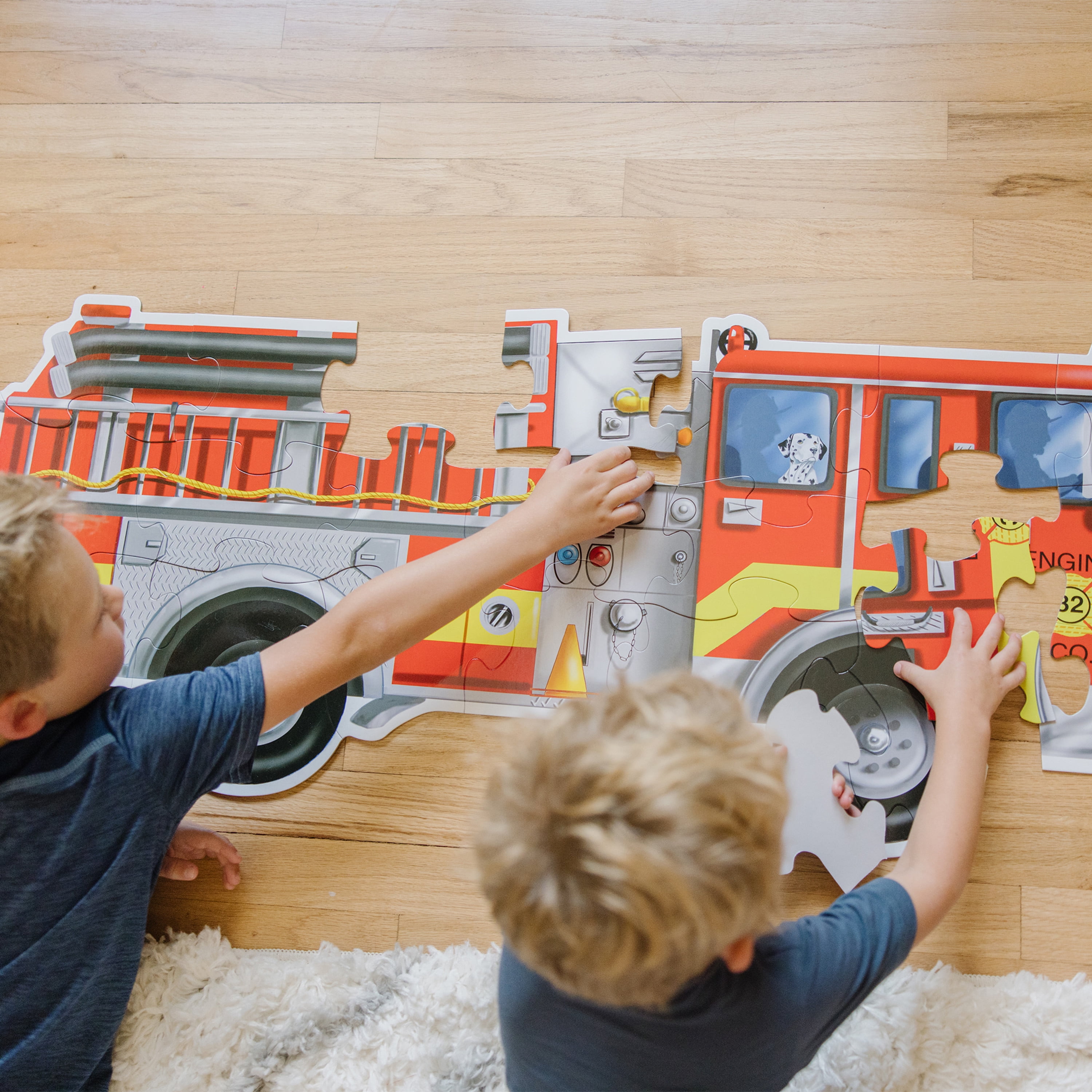 Giant fire hotsell truck floor puzzle