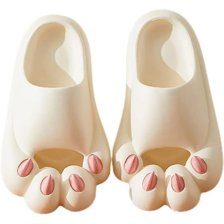 

DabuLiu Unisex Cute Cat Scratch Slippers Anti Slip LightWeight House Slides Lovely Indoor Outdoor Sandals