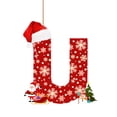 thumbnail image 2 of Adornos para árbol de Navidad con 26 letras, adornos para árbol de Navidad, adornos navideños personalizados para hacer tú mismo, decoración navideña, decoración colgante para árbol de Akmoler, 2 of 9