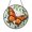 Acrylic 3.5 Inch, variant on Butterfly stained glass suncatcher, orange monarch inspired window hanging decor