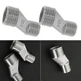 thumbnail image 1 of 2PCS Bathroom S-Connector 1/2\'\' Male to 3/4\'\' Male Offset Adapter Hardware, 1 of 5