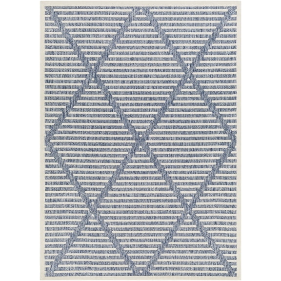 Artistic Weavers  Blue 5' x 8'  Indoor/Outdoor Rectangle Area Rug