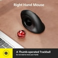 thumbnail image 2 of MicroPack Trackball Wireless Mouse, Upgrade Right Hand Ergonomic Mouse with Wireless Vertical Rollerball Computer Mouse, 3 Adjustable DPI, Easy Thumb Control for PC, Laptop, Mac, Windows - Black, 2 of 4