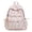 Pink, variant on Cute Cat Print School Backpack with Pendant, Aesthetic Backpack with Drawstring Side Pockets, Waterproof Mini Bag for College Work Travel (Black)