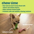 thumbnail image 3 of Pupstages Dogwood Calming Dog Chew Toy, Real Wood Blend & Hemp, Small Dogs (6-25 lbs), 2-Pack, Gator (Chicken) & Fish (Salmon), 7.5", 3 of 4