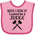thumbnail image 3 of Inktastic Future Judge Gavel Job Gift Boys or Girls Baby Bib, 3 of 4