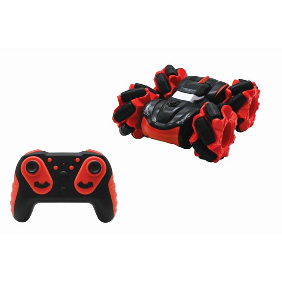 Lexibook Crosslander slide Acrobacias Increíbles Coche reversible Figuras de 360 Rojonegro RC58
