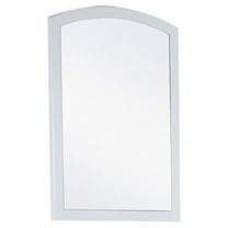 22 in. Wood framed mirror, Silver