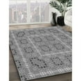 thumbnail image 3 of Ahgly Company Machine Washable Indoor Square Transitional Ash Gray Area Rugs, 4' Square, 3 of 7