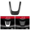 thumbnail image 4 of Real Hard Carbon Fiber Sticker for Fiat 500 Abarth 595 2012 2013 2014 2015 Steering Wheel Trim Acces, 4 of 5