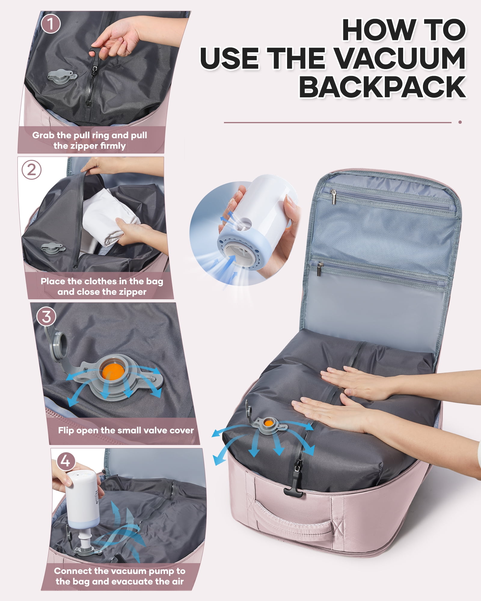 Air Seal Travel Backpack Vacuum Compression Backpack Liberia | Ubuy