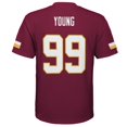 thumbnail image 3 of Preschool Chase Young Burgundy Washington Commanders Replica Player Jersey, 3 of 3