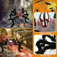thumbnail image 5 of Araña Gigante De 2 Piezas Araña De Halloween De 50 Cm, Decoración De Halloween, Araña Gigante para Halloween Araña De Halloween para Decoración De Halloween Jardín Casa Encantada, 5 of 5