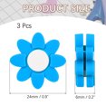 thumbnail image 2 of Uxcell Tennis Racket Vibration Dampener Soft Silicone Racket Shock Absorber for Tennis Racquet String - Flower Shaped Blue, 2 of 6