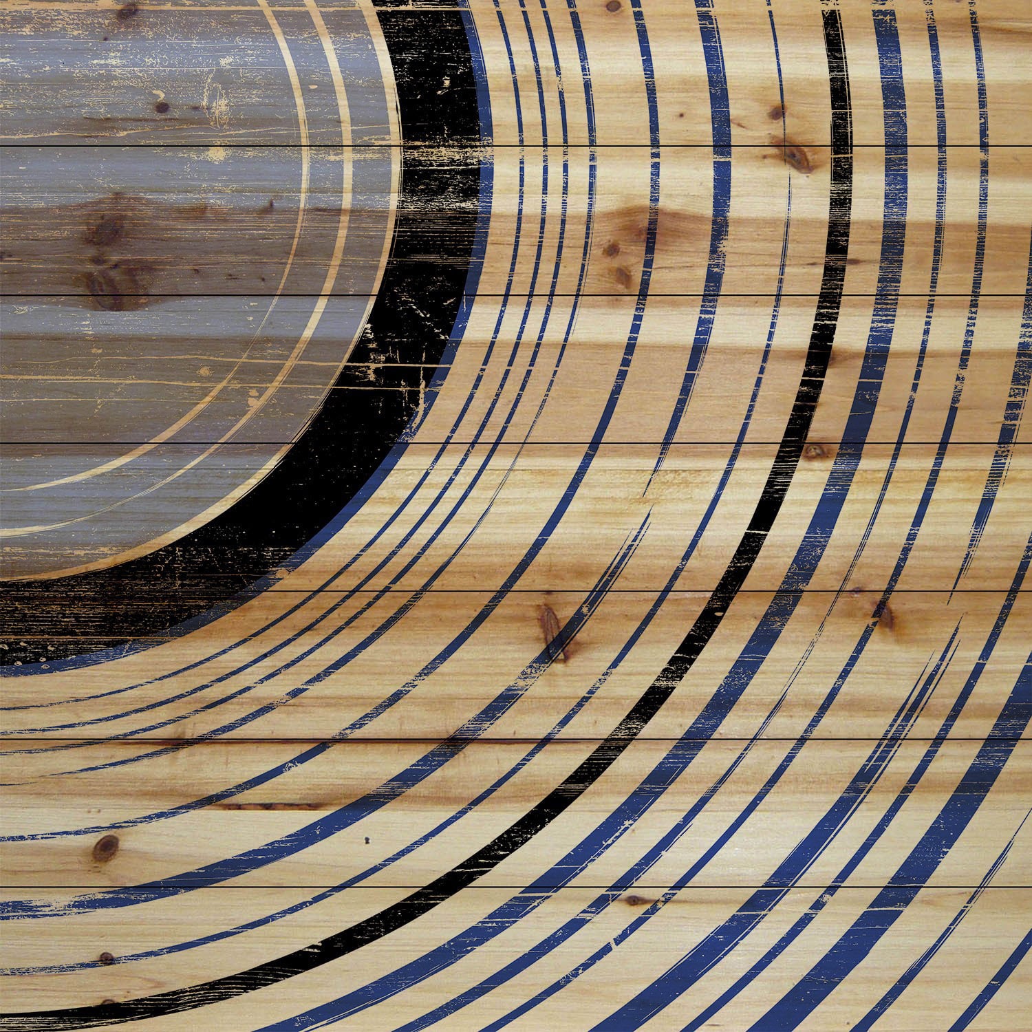 Marmont Hill - "Side Section" Painting Print on Natural Pine Wood