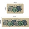 thumbnail image 6 of Coral Shells Whelks Starfish Summer Kitchen Mats Set of 2, Home Decor Low-Profile Kitchen Rugs for Floor - 17x29 and 17x47 Inch, 6 of 6