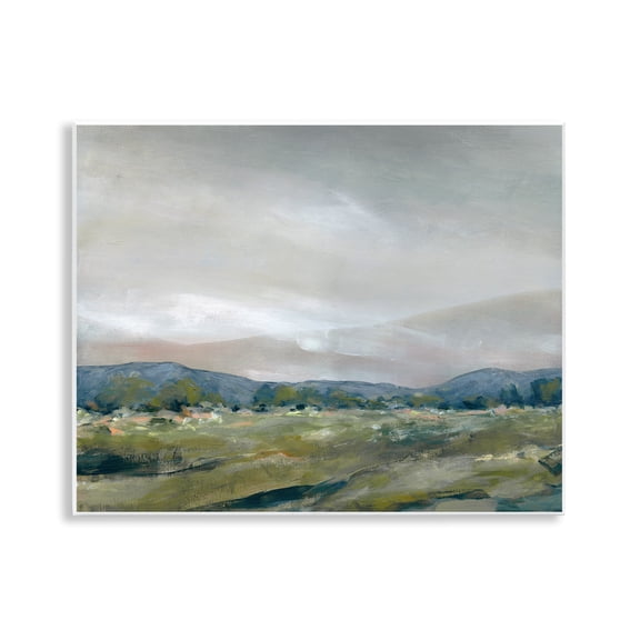 Stupell Industries Farmhouse Foggy Morning Mountains Wall Plaque Art, 14 x 11, by Carol Robinson