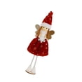 thumbnail image 3 of Adorno navideño de niña ángel, colección tradicional, adorno decorativo para fiesta de Navidad, figura para mesa de chimenea, año Nuevo Rojo, 3 of 8