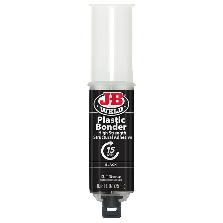 PlasticBonder Black Syringe Epoxy Adhesive 25 ml